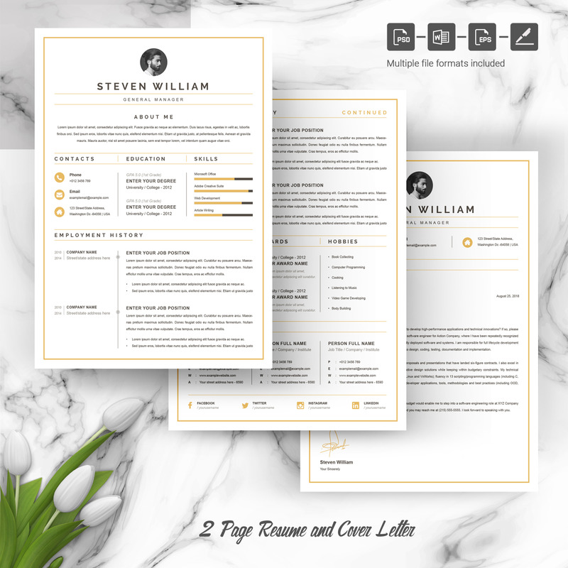 Steven Resume Template - Features Image 4
