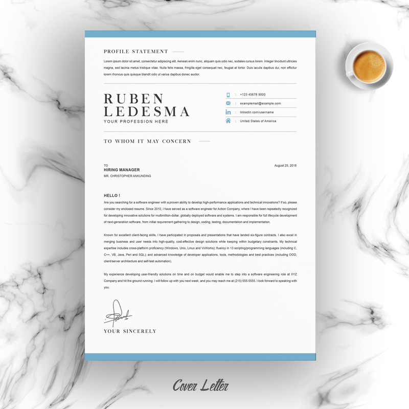 Ruben Resume Template - Features Image 4
