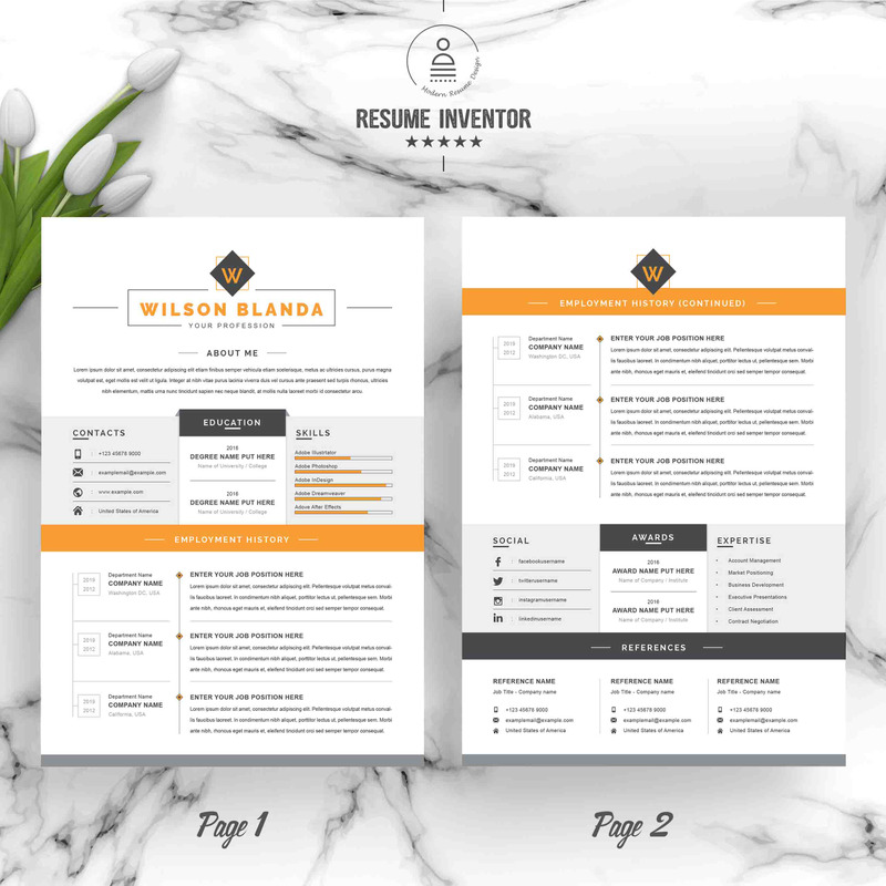 Wilson Resume Template - Features Image 1