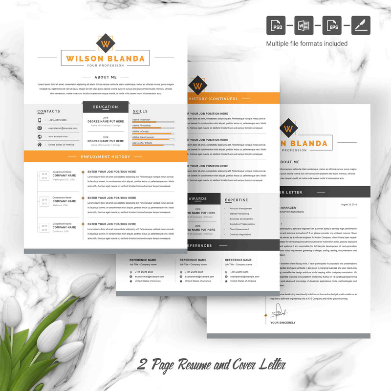 Wilson Resume Template - Features Image 3