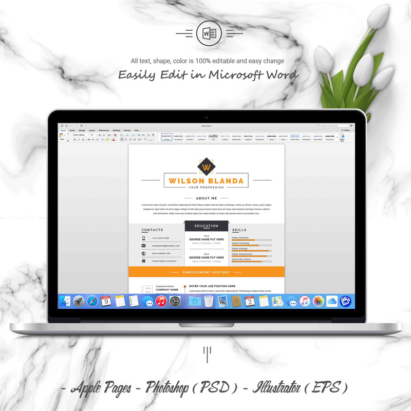 Wilson Resume Template - Features Image 4