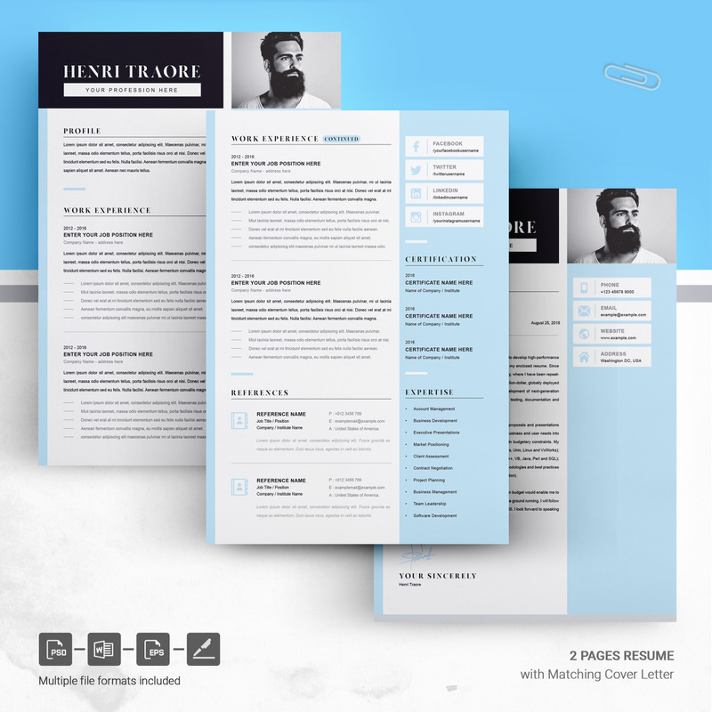For Henri Resume Template - Features Image 4
