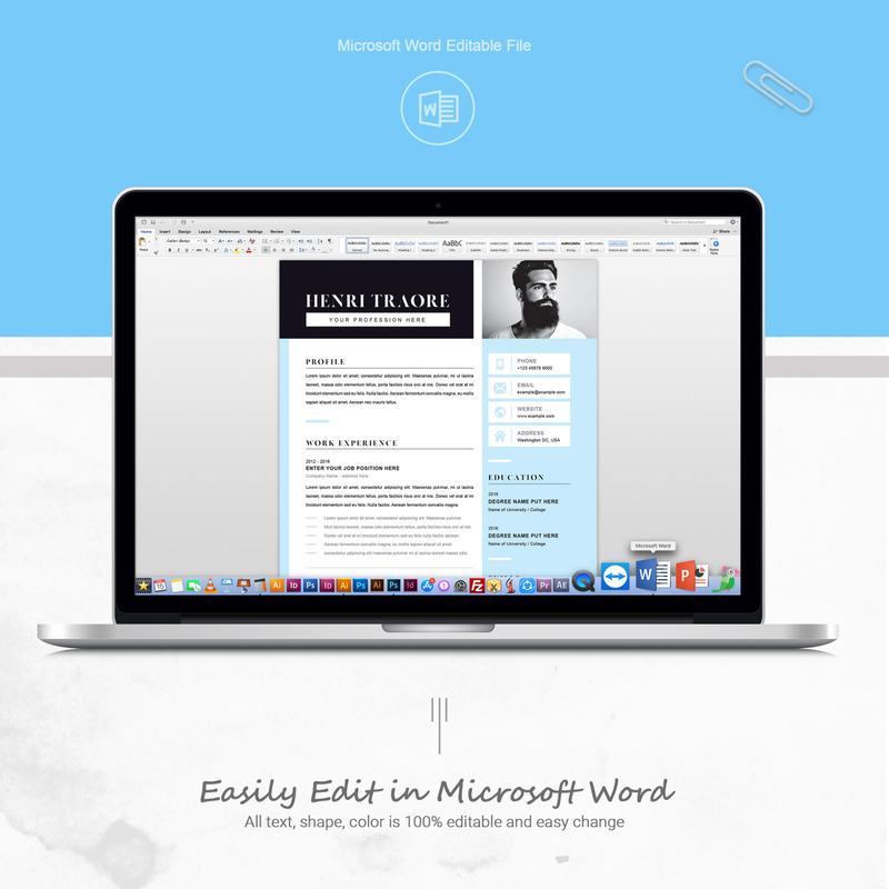 For Henri Resume Template - Features Image 5