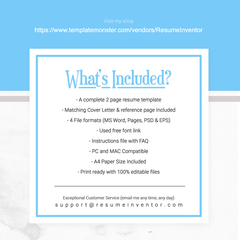 For Henri Resume Template - Features Image 6
