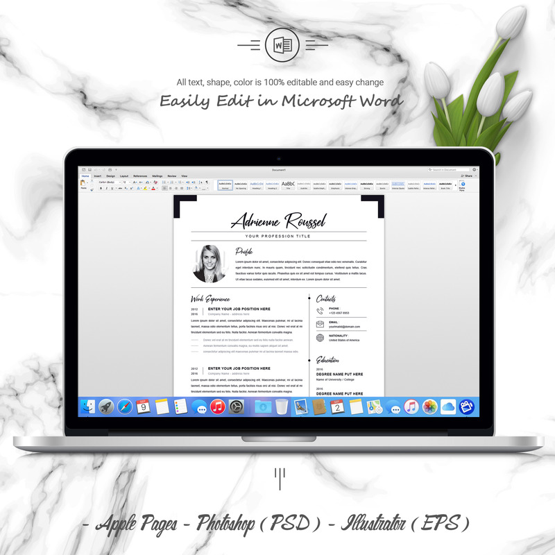 Adrienne Resume Template - Features Image 5