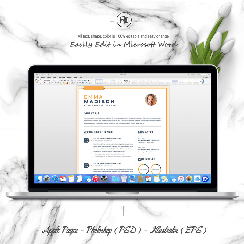 Profesional | Plantilla de CV CV - Características Imagen 5