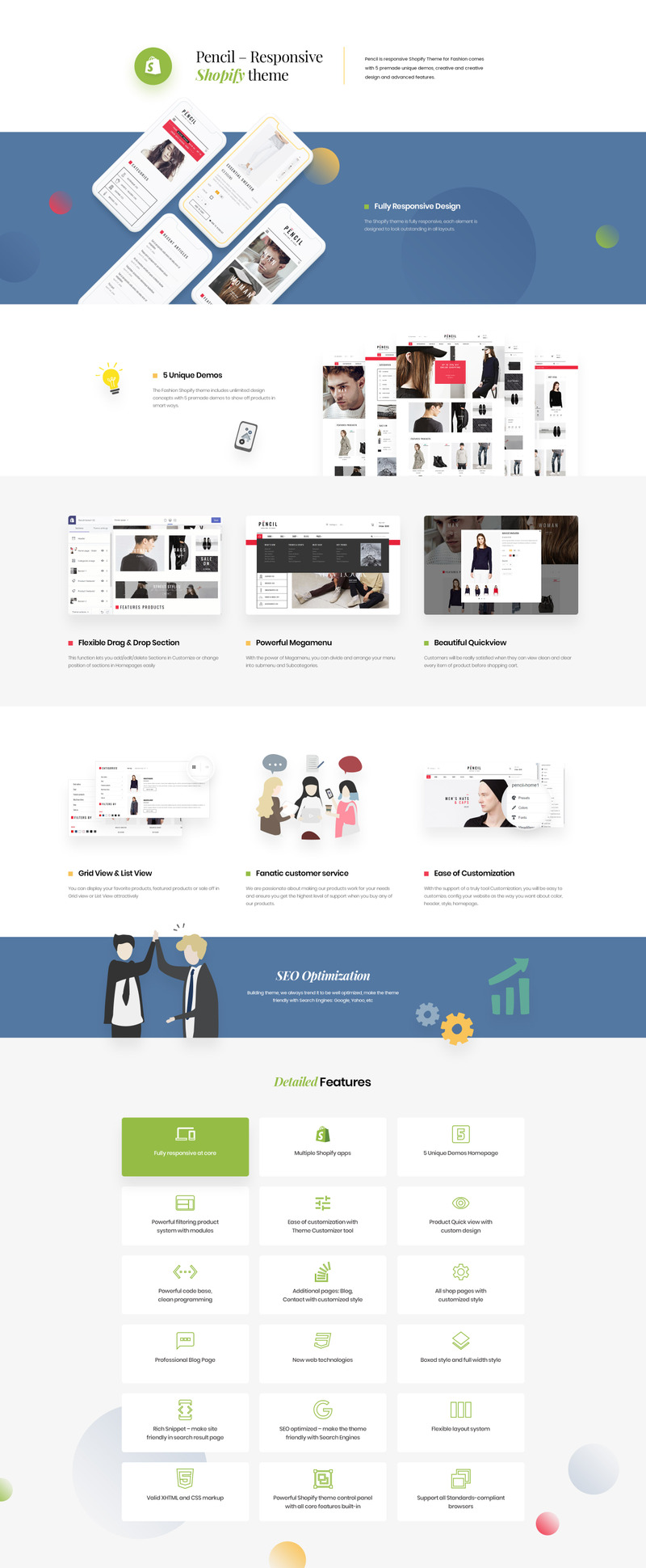 Pencil - Fashion Shop Shopify Theme - Features Image 1