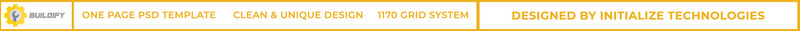 Buildify plantilla PSD de una página - Características Imagen 1