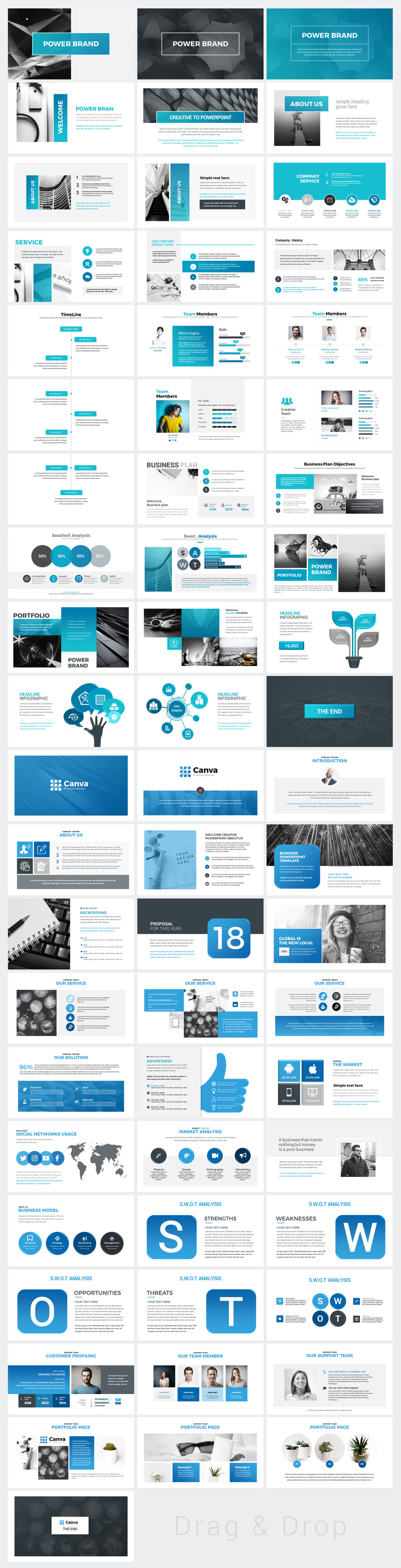 Power Bran PowerPoint template - Features Image 1