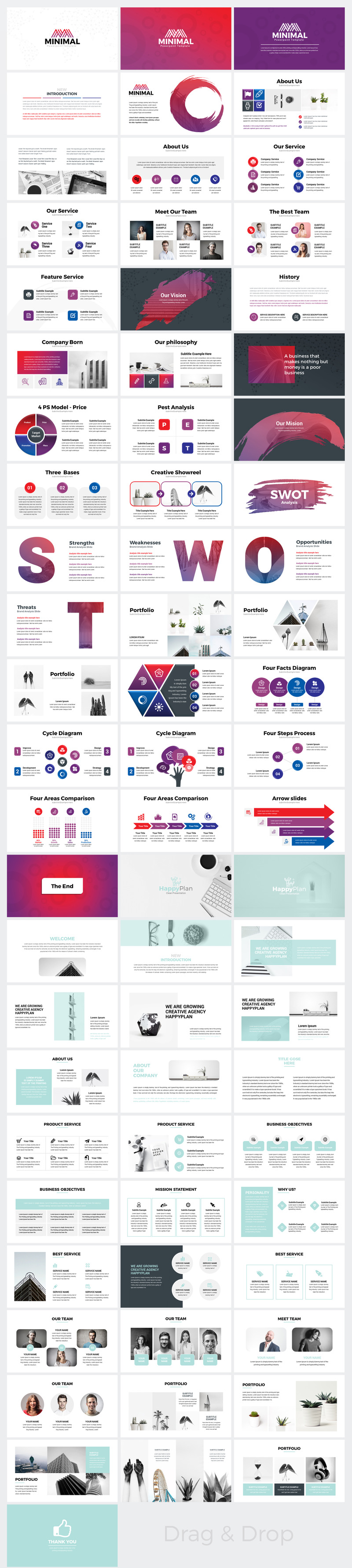 Business PowerPoint template - Features Image 1