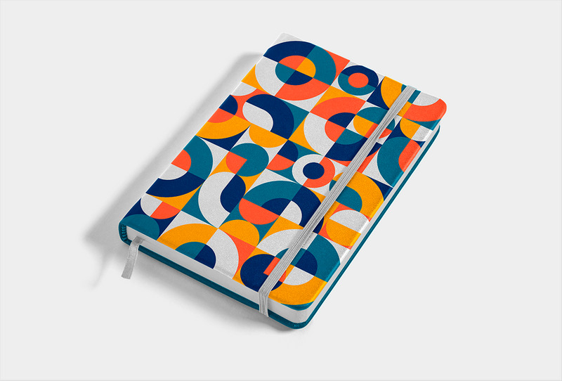 Abstract Circles Bauhaus Style Background - Features Image 2