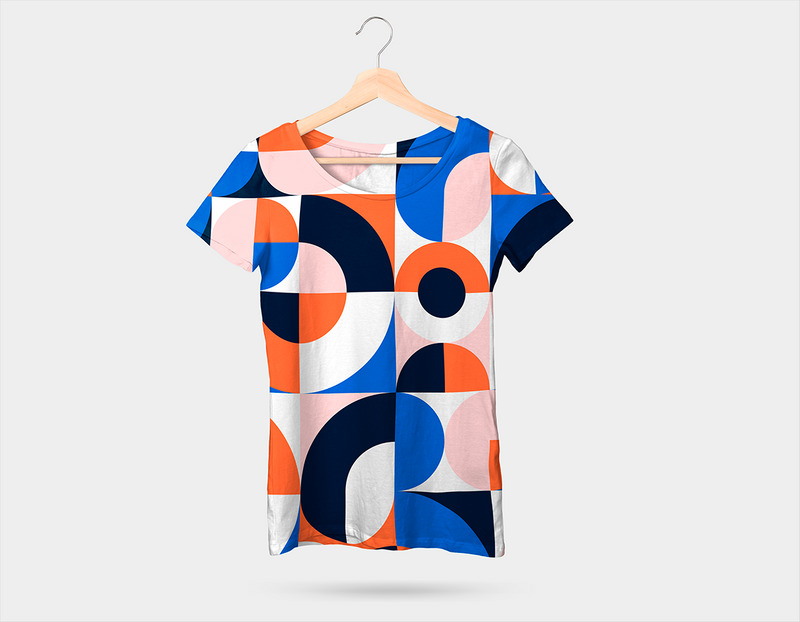 Abstract Circles Bauhaus Style Background - Features Image 3