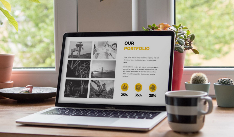 Engineering PowerPoint template - Features Image 1