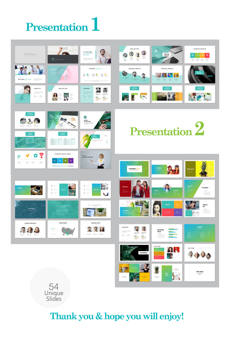 Modelo de PowerPoint do Minimals Corporate Presentation Pack - Features Image 1