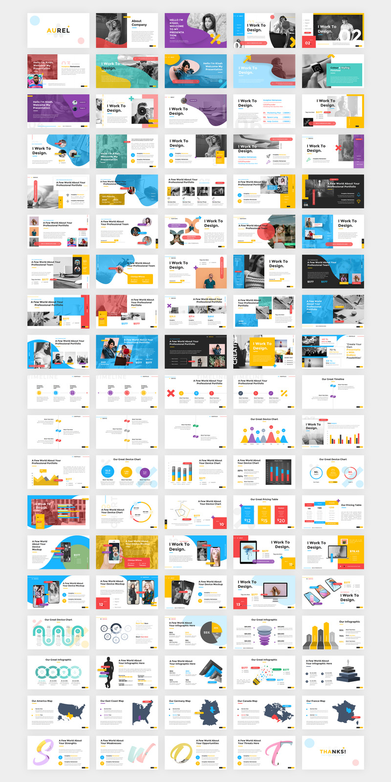 Aurel Fashion Creative Clean - Modello di Keynote - Caratteristiche Immagine 1