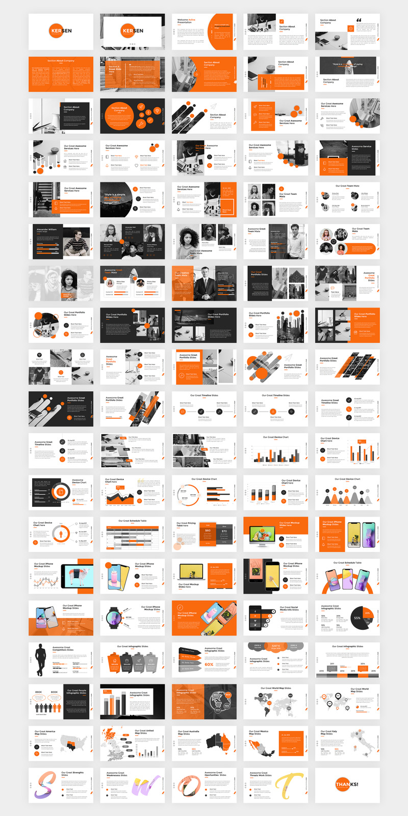 Kersen Business StartUp Keynote - Modello di Keynote - Caratteristiche Immagine 1