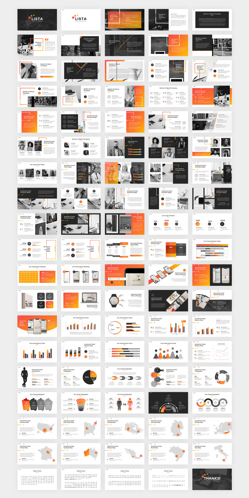 Lista Clean Creative Keynote - Keynote-Vorlage - Eigenschaften Bild 1