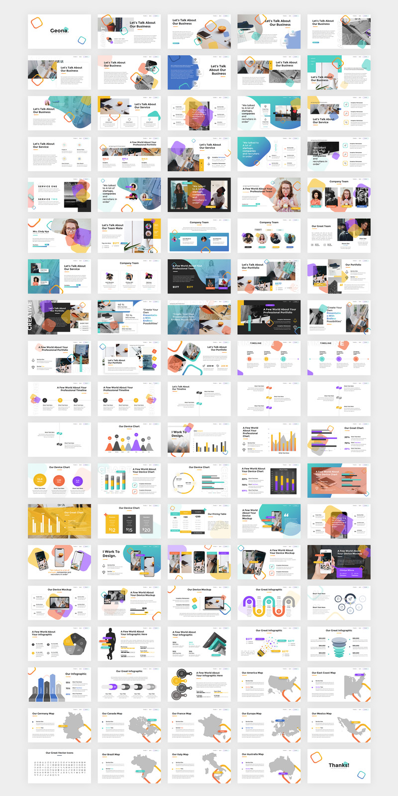 Geona Creative - Modello di Keynote - Caratteristiche Immagine 1