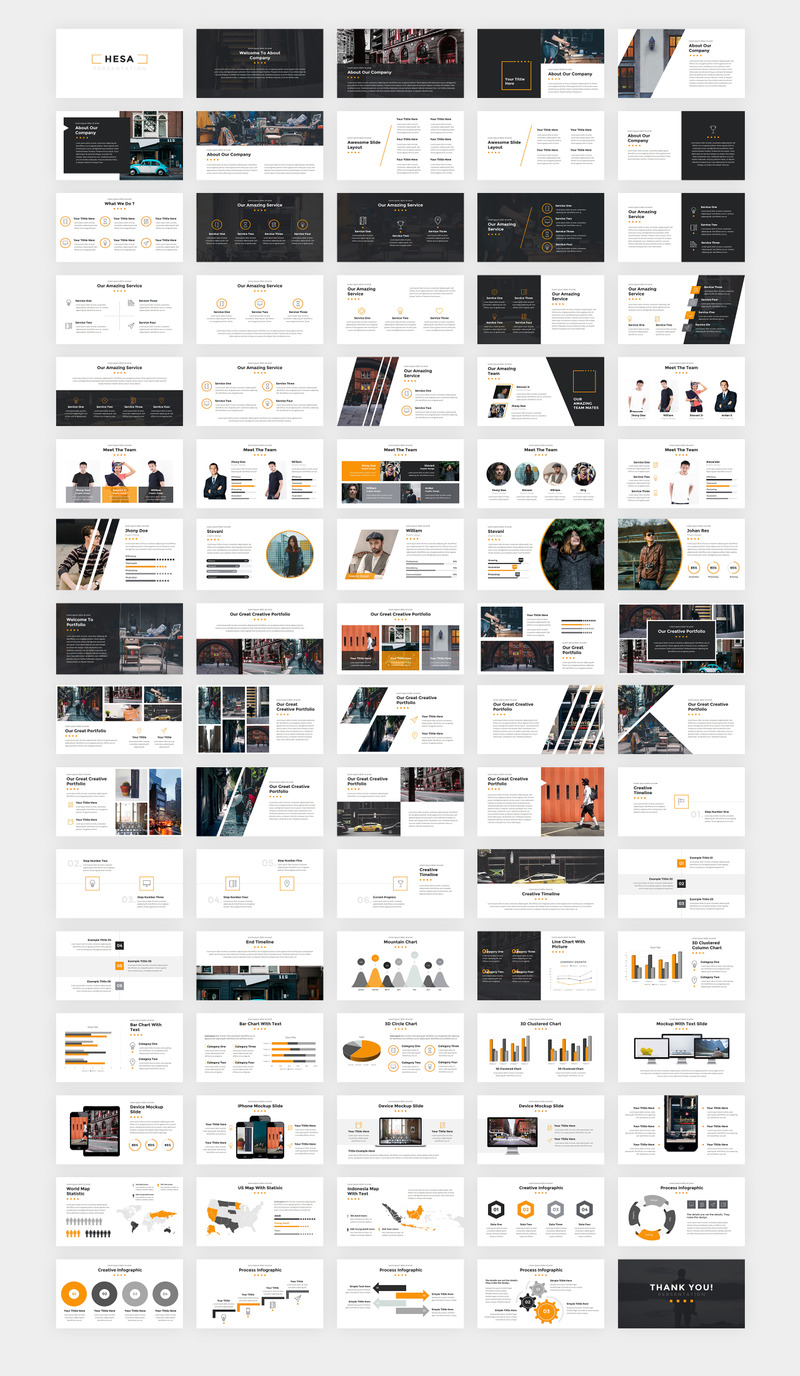 Hesa Creative & Business PowerPoint-mall - Features Image 1