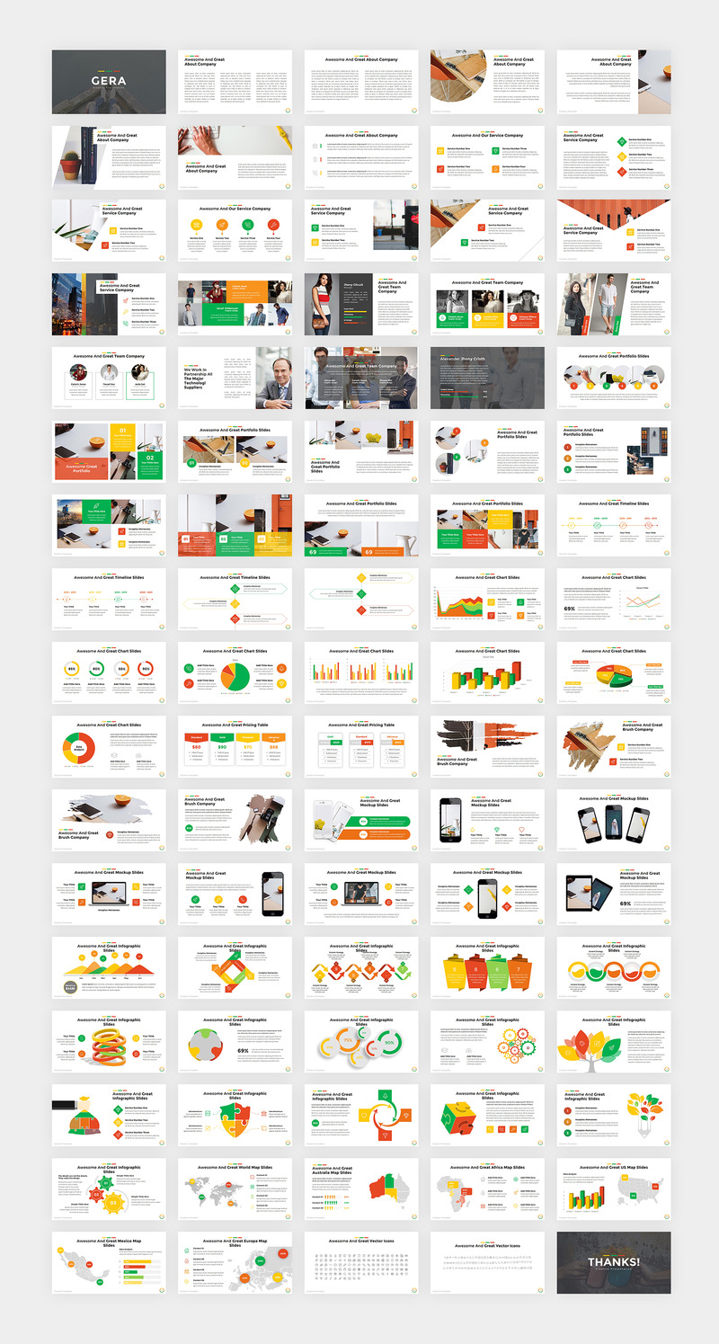 Gera - Modello PowerPoint creativo - Caratteristiche Immagine 1
