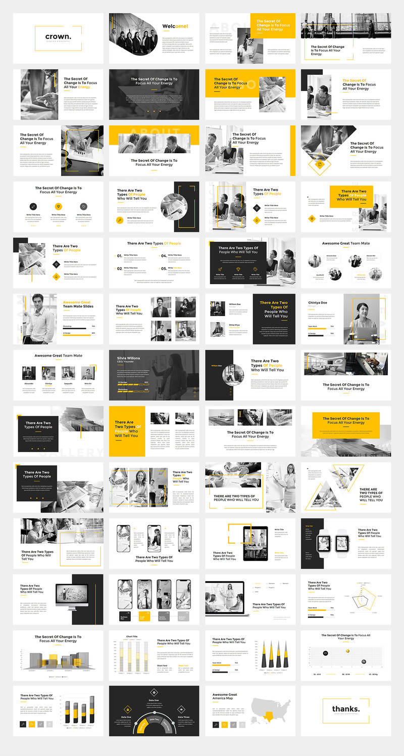 Crown - StartUp Pitch Deck - шаблон Keynote - Features Image 1