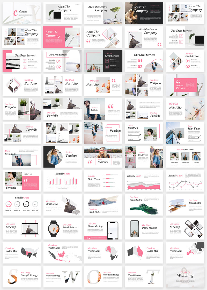 Carena Lookbook Style - Modello di Keynote - Caratteristiche Immagine 1