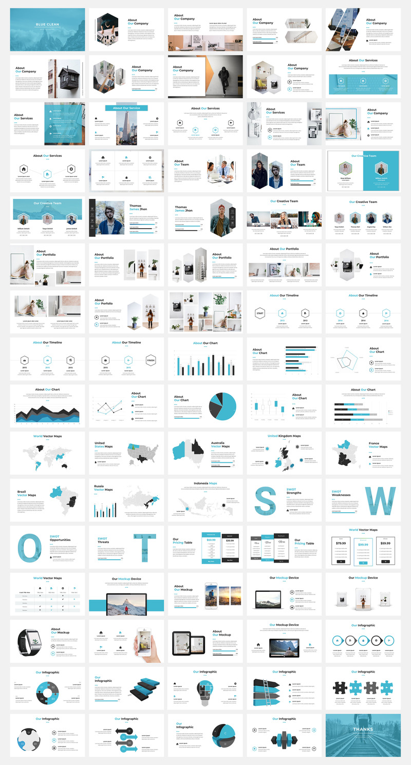 BlueClean - Creative - szablon Keynote - Obraz funkcji 1