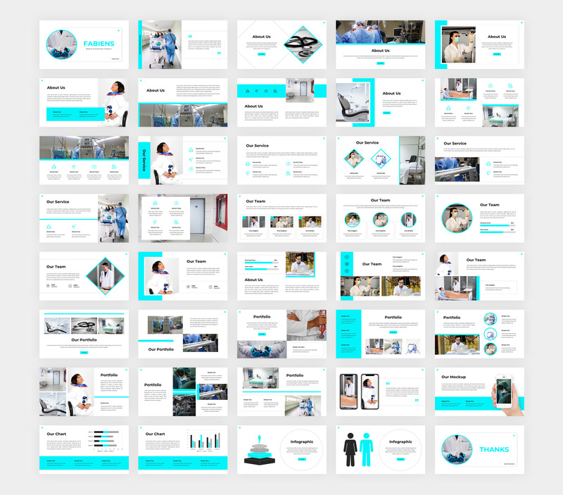 Modello PowerPoint medico Fabiens - Caratteristiche Immagine 1