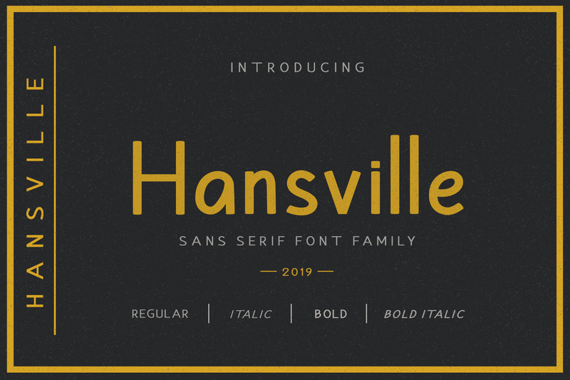 Hansville - Sans családi betűtípus - Features Image 1