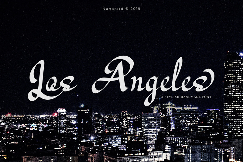 Los Angeles - Modern Cursive Font - Features Image 1