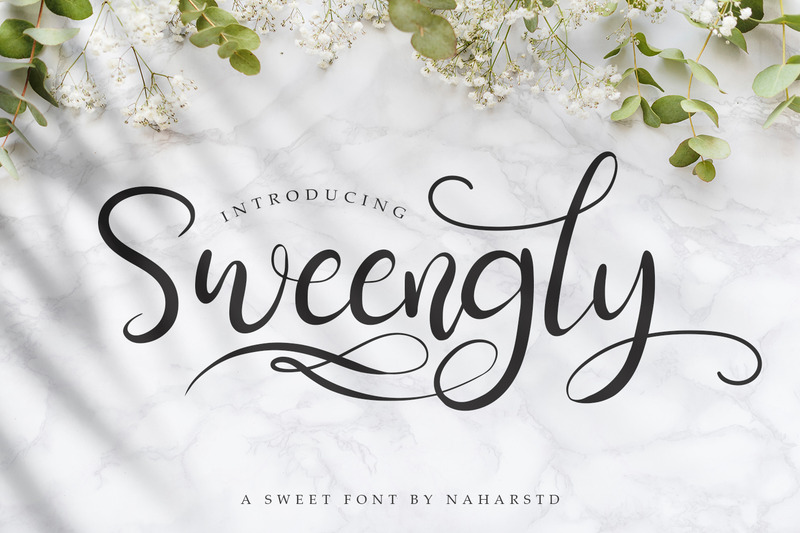 Sweengly - Modern kalligrafi typsnitt - Features Image 1