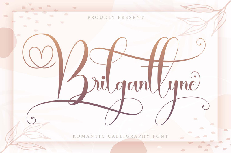 Brilganttyne - Modern kalligrafi typsnitt - Features Image 1