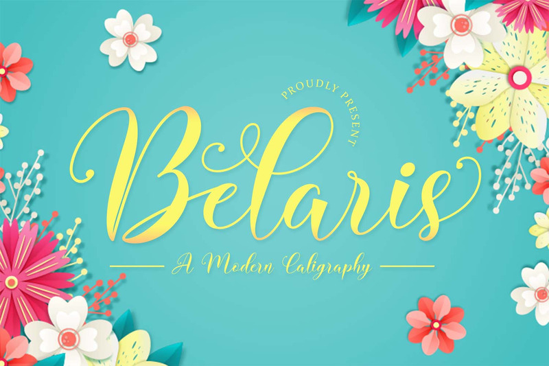 Belaris - шрифт современной каллиграфии - Features Image 1