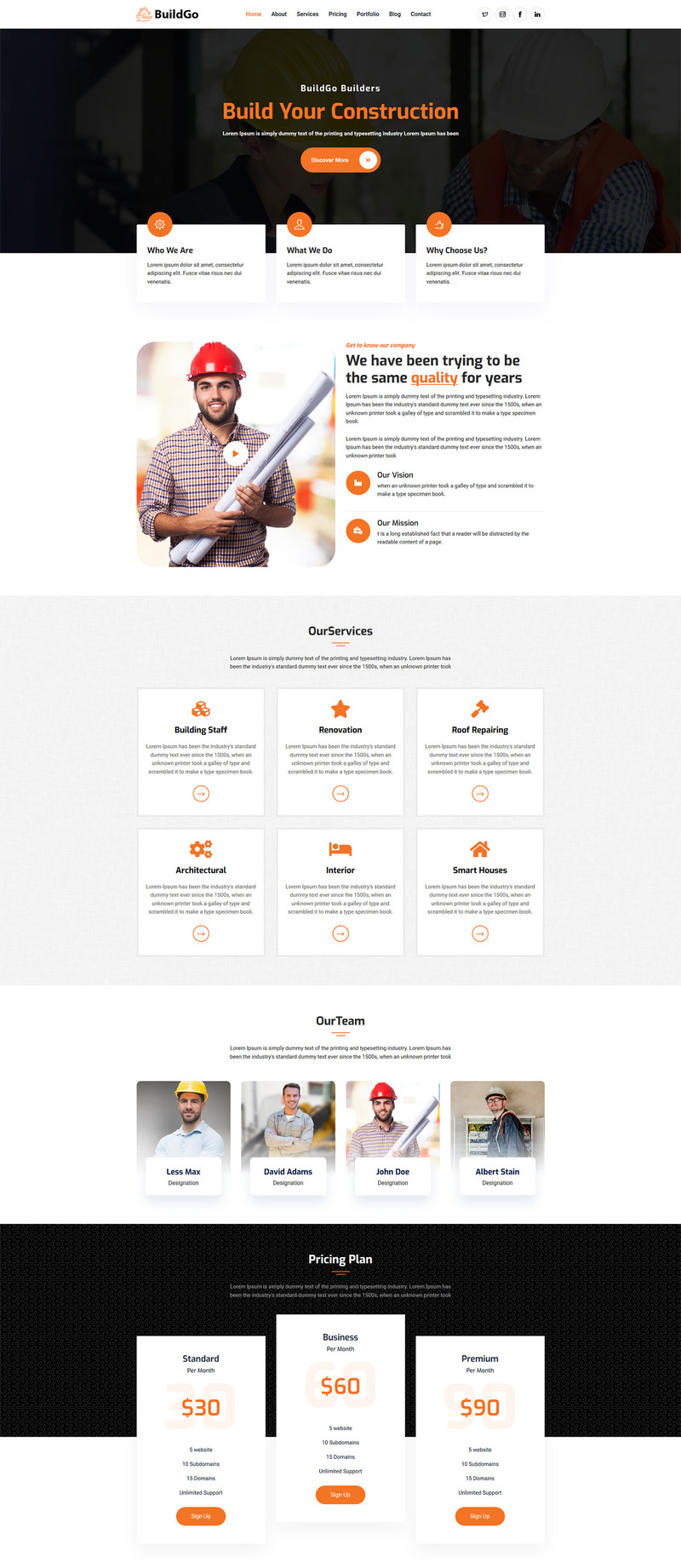 BuildGo Landing Page Template - Features Image 1