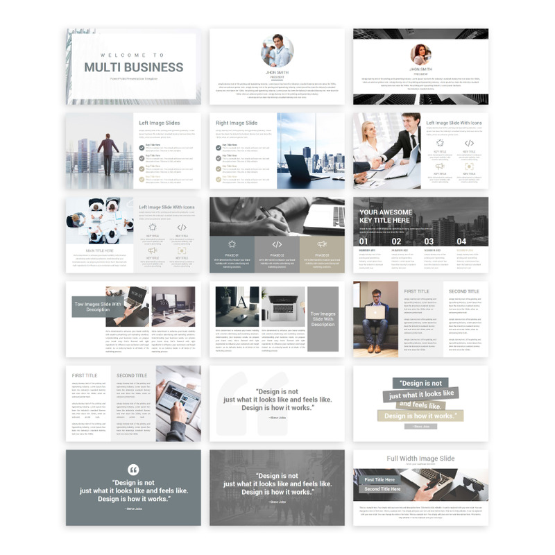 SlideSalad - Multi Business PowerPoint šablona - Features Image 1