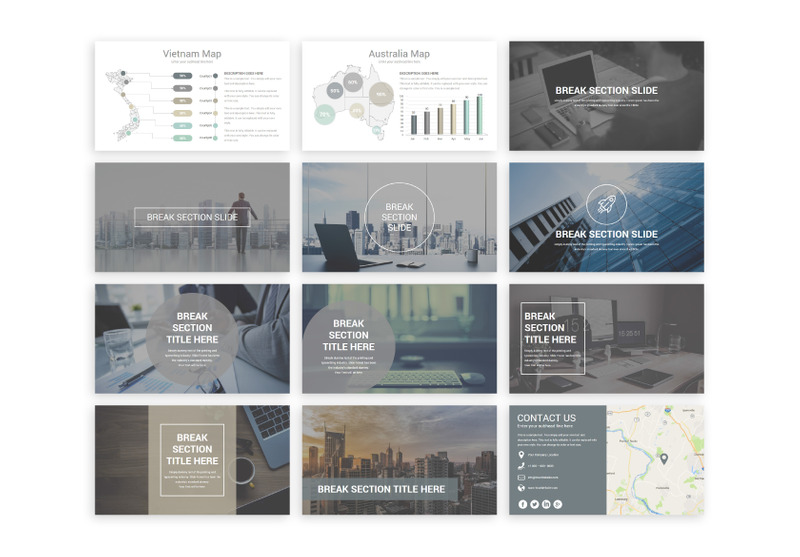 SlideSalad - Multi Business PowerPoint šablona - Features Image 12