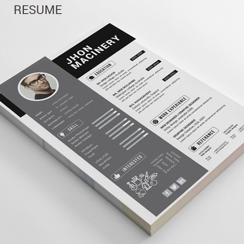 Jhon Master Resume Template - Features Image 4