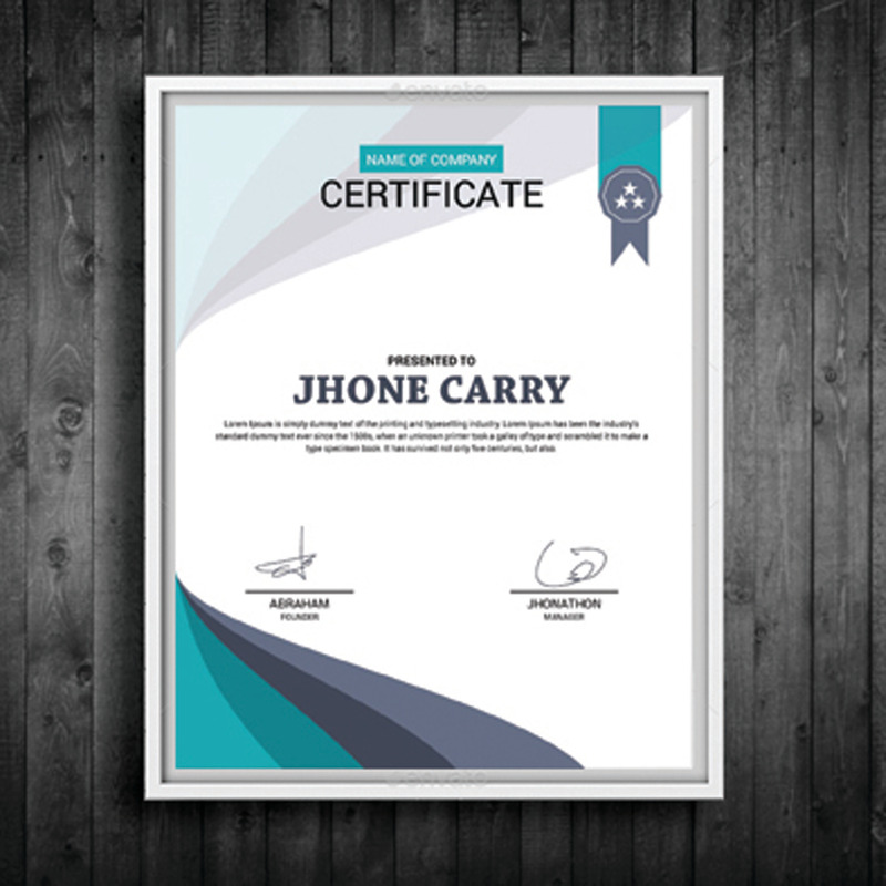 Identity page Certificate Template 97964 TemplateMonster
