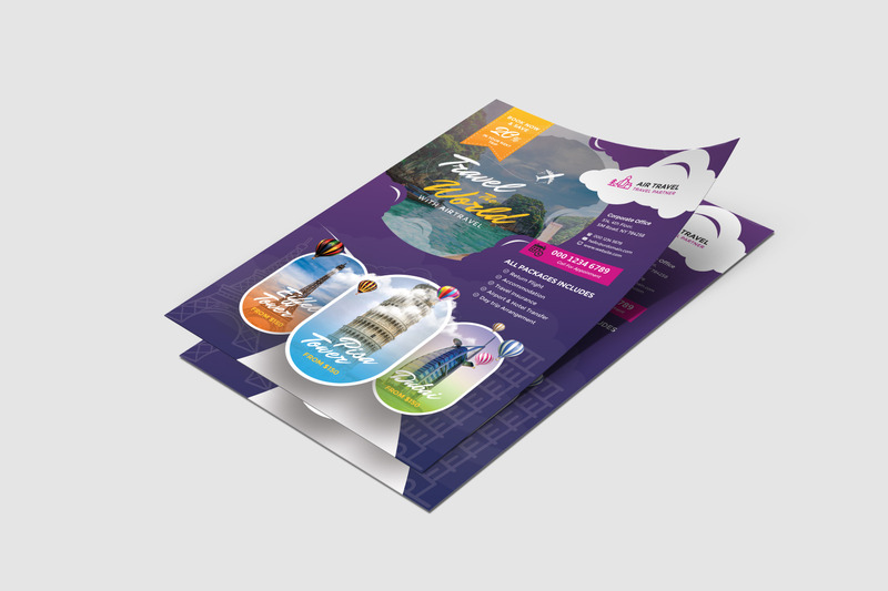 Folleto de viajes navideños - Plantilla de identidad corporativa - Features Image 1