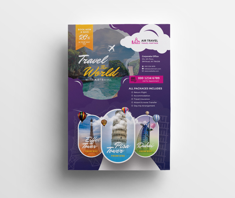 Folleto de viajes navideños - Plantilla de identidad corporativa - Features Image 2