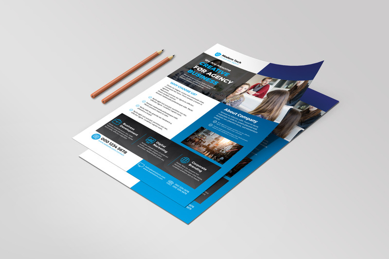 Folleto de negocios - Plantilla de identidad corporativa - Features Image 1
