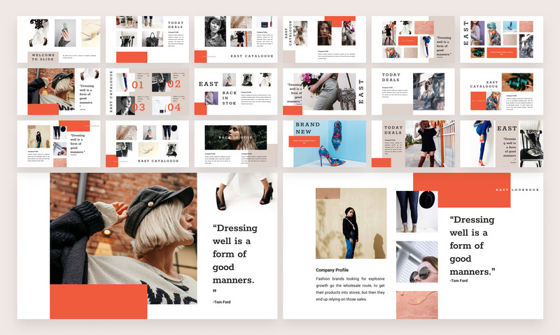Шаблон EAST PowerPoint - Features Image 1