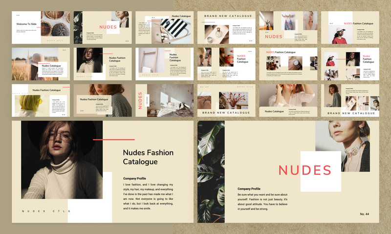 NUDES PowerPoint Template - Features Image 1