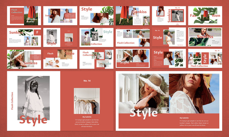 FLUSH PowerPoint template - Features Image 1