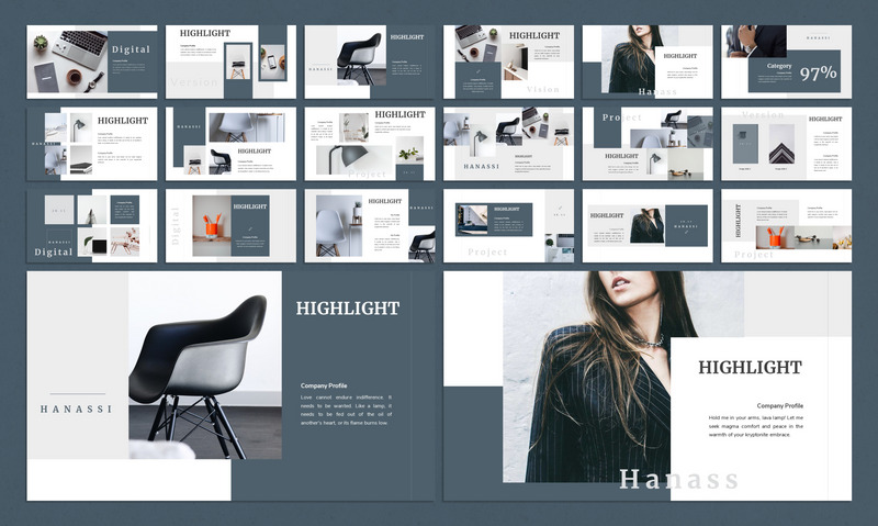 Modello PowerPoint HANASSI - Caratteristiche Immagine 1
