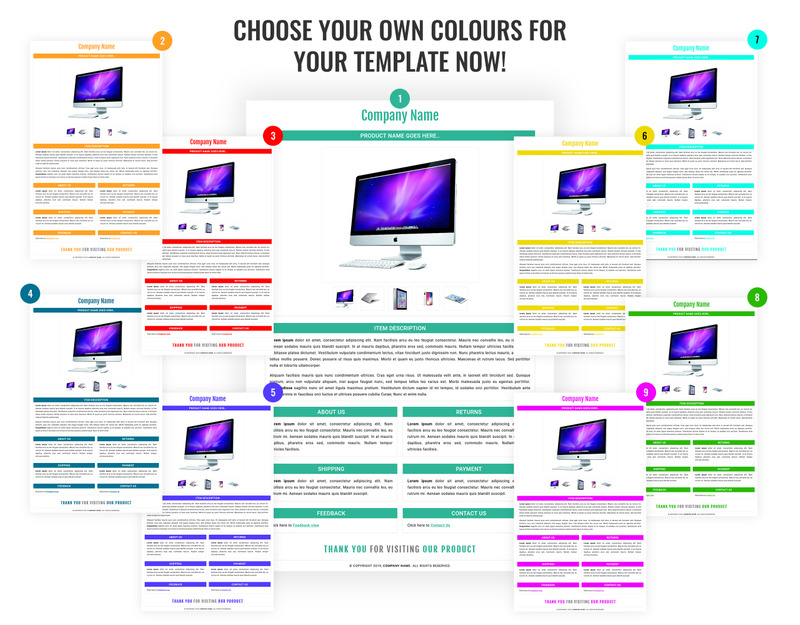 Modello eBay Responsive #84791 Listing Design V3 - Immagine Caratteristiche 1