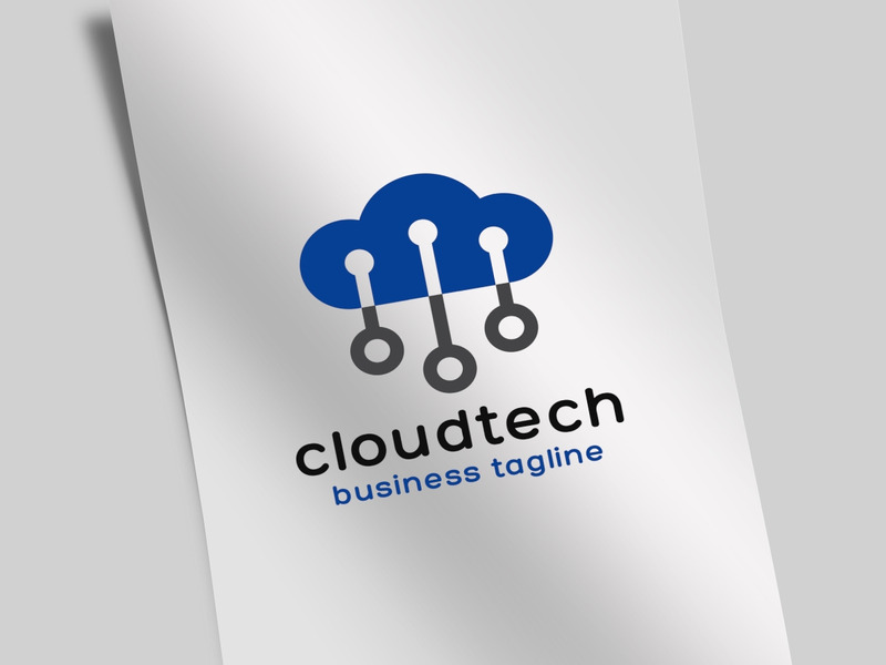 Cloud Tech Logo Template - Features Image 1