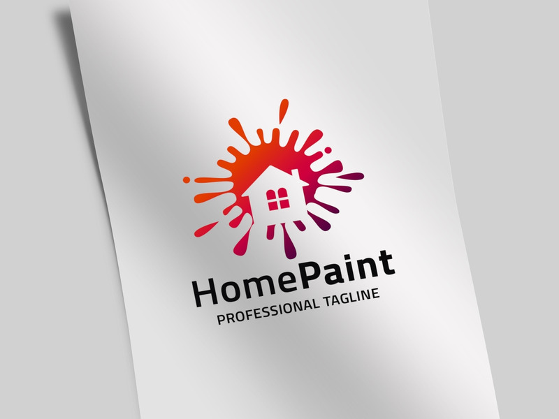 Huis verf Logo sjabloon - Features Image 1