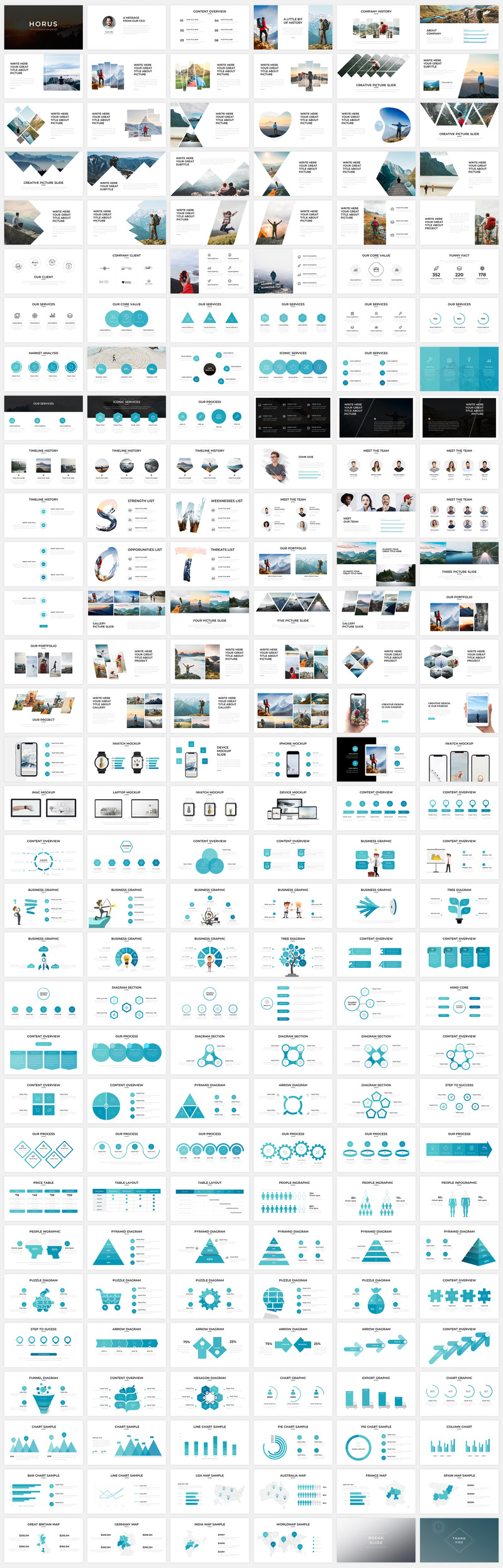Horus - Creative PowerPoint template - Features Image 1