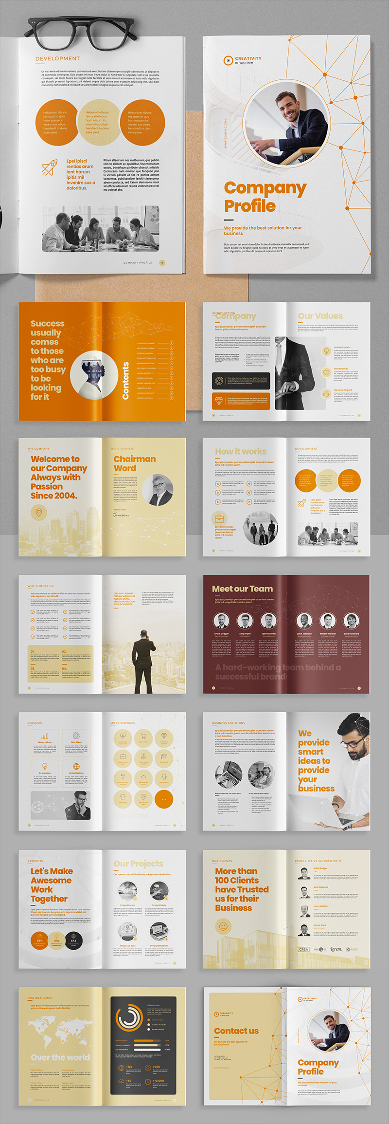 Company Profile Brochure Creative - Corporate Identity Template - Features Image 1